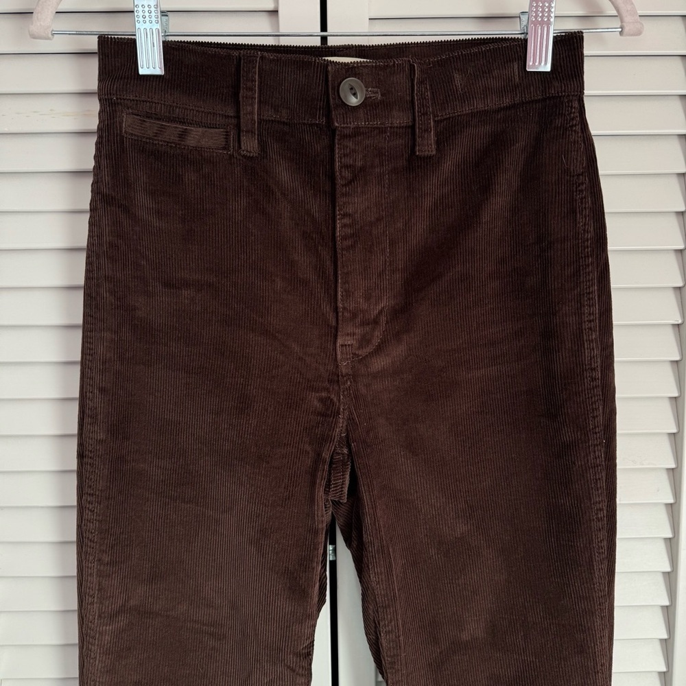 Madewell The Perfect Vintage Flare Corduroy Pants Brown Retro Boho Size 24 - Picture 4 of 9